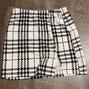 plaid skirt